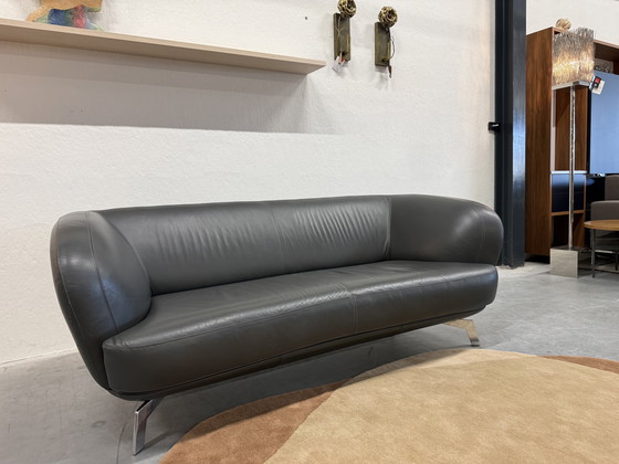 Image 1 of Leolux Flint Sofa, 2,5-Sitzer, Senso Grau Leder