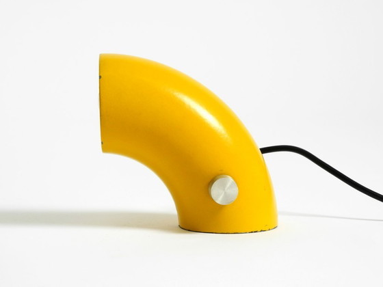 Image 1 of Very rare original Space Age 60s yellow table lamp made of iron by Temde