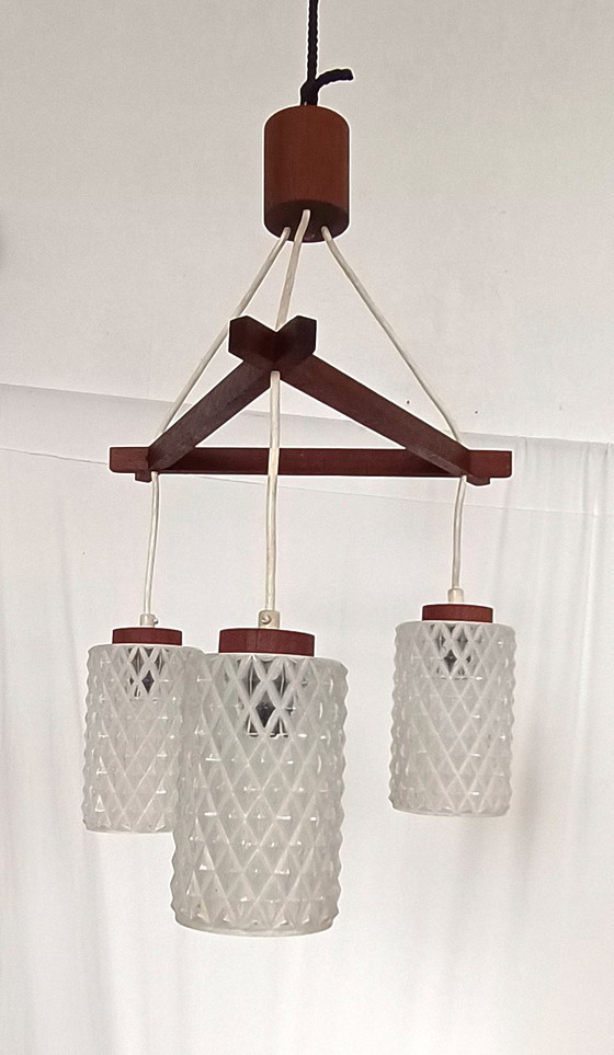 Image 1 of Dänische Design-Pendelleuchte aus den 1950er Jahren