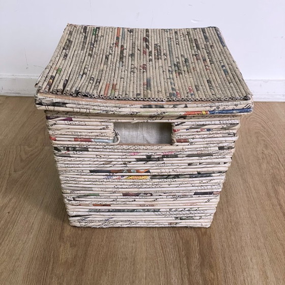 Handmade storage basket made of newspaper – Decorative Objects (photo 2 of 11)