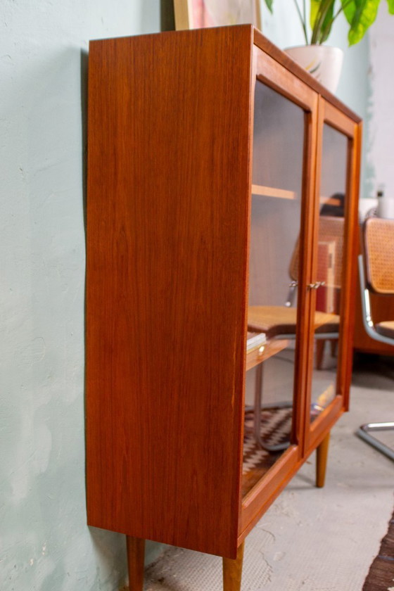 Image 1 of Vintage teak showcase chest of drawers sideboard highboard Danish