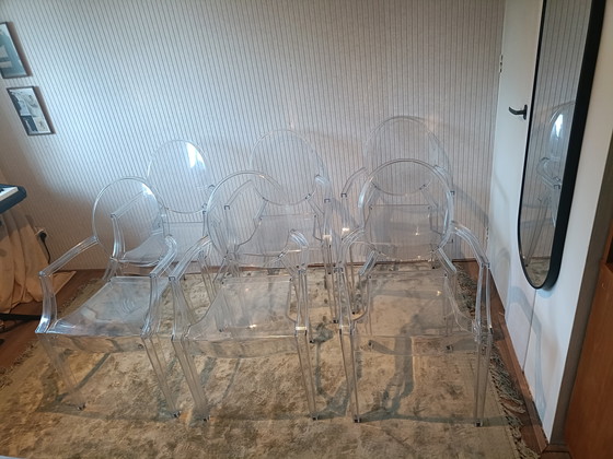 Image 1 of 6 chaises Ghost de Kartell