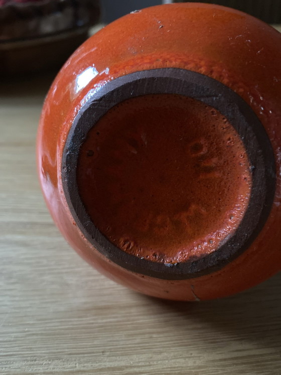 Roth Keramik Fat Lava Vaas Jaren 60 Design, Vazen, Keramiek, Zwart (foto 4 van 7)