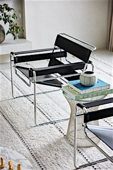 Image 1 of Chaise Wassily en acier et cuir de Marcel Breuer pour Gavina, années 1960