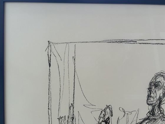 Alberto Giacometti – Buste dans l'atelier – Reproduction d'art officielle de la Galerie Maeght (cadre design (photo 2 of 15)
