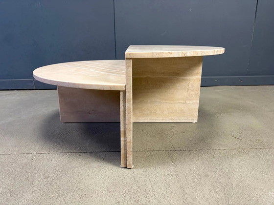 Pair of travertine coffee tables, 1970s – Mid Century Modern (photo 8 of 9)