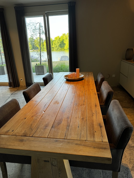 Flamant Solid Oak Dining Table 280x89x77 – Wood (photo 5 of 6)