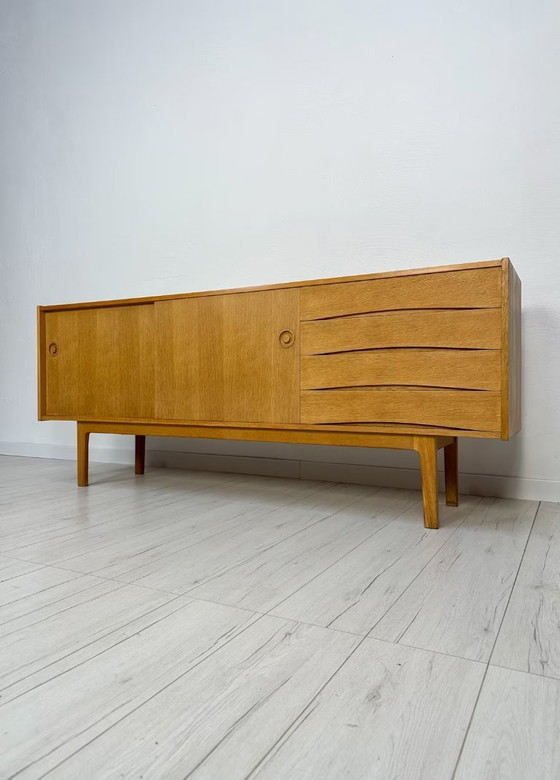 Image 1 of Vintage Scandinave Erik Wørts pour IKEA Chêne Buffet 60's 70's
