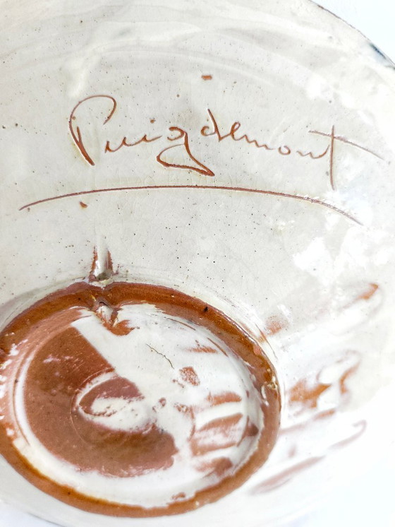 Image 1 of "Puigdemont" ceramic plate. Spain, 1970s.