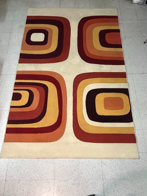 Tappeto vintage anni Settanta "Space Age"