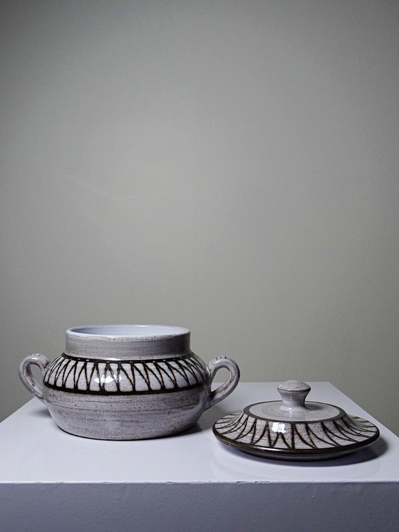 Vintage covered ceramic pot from Vallauris, Émile Masson, 1960s-1970s – Decorative Objects (photo 3 of 8)