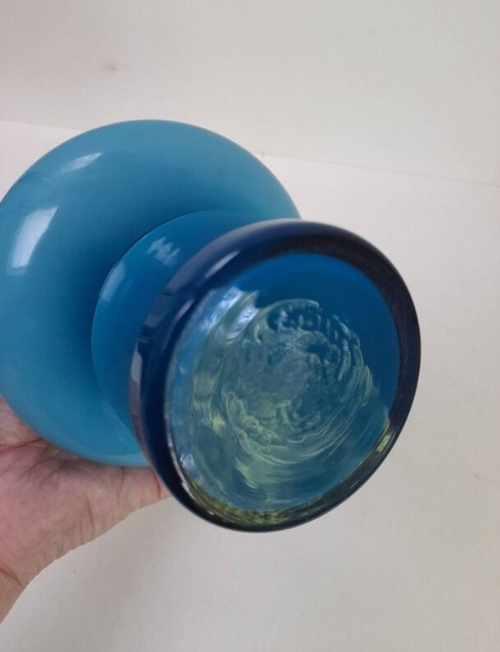 Image 1 of Blaue Opalvase der Holmegaard Carnaby-Serie 