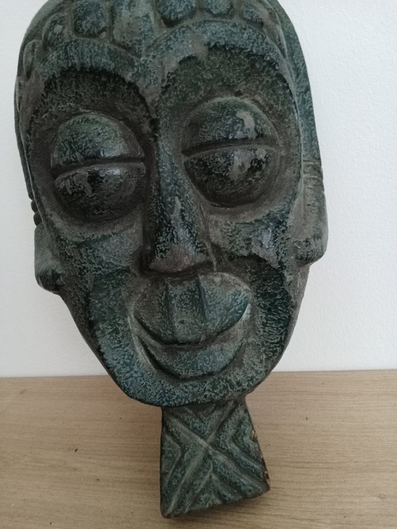 Image 1 of Maschera da parete in legno verde dal Camerun / Africa