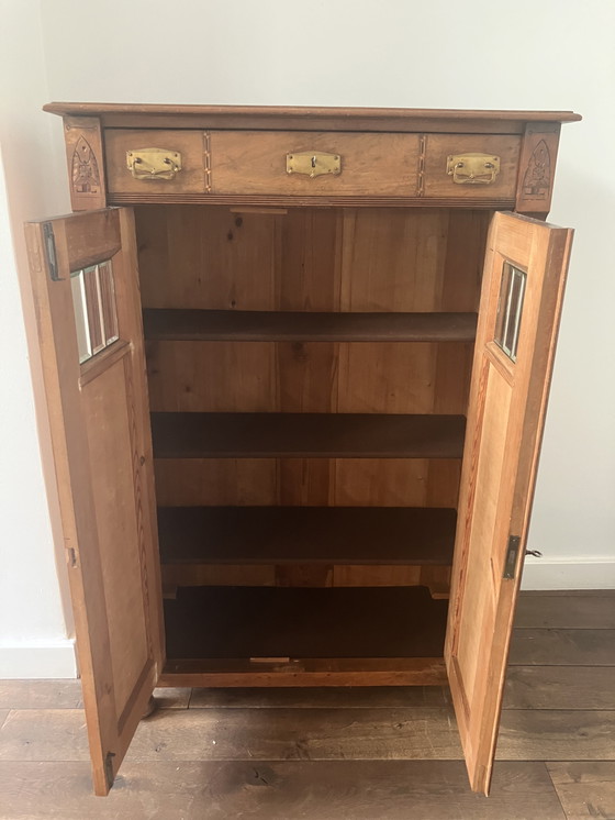 Image 1 of Antieke art deco wandkast / antique art deco wall cabinet