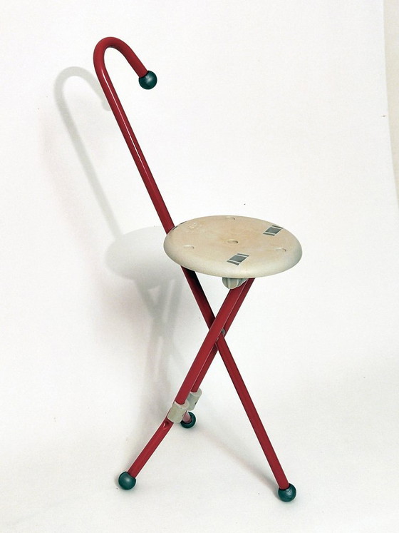 Tabouret Ivan Loss Italie – Ivan Loss voor Centroform, Plastic, Metal, Vintage (photo 2 of 14)