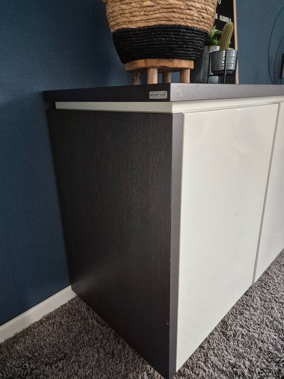 Image 1 of Bert Plantagie oak basalt sideboard, TV unit, and cube cabinet with 4 doors
