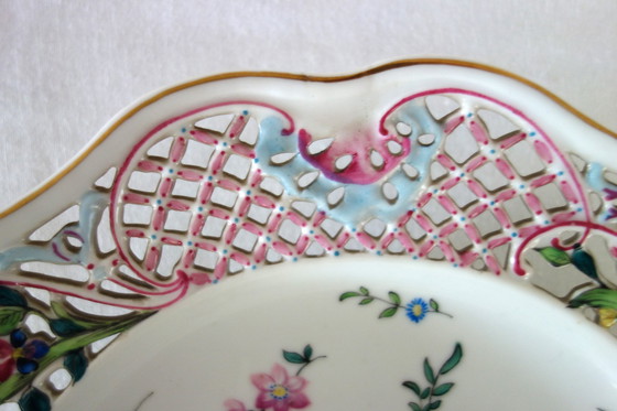 Image 1 of Rares Assiettes Décoratives Murales Porcelaine Herend, Hongrie Vers 1870