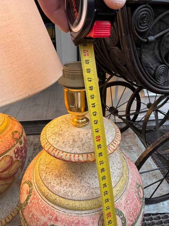 Image 1 of Vintage Paulo Marioni Table Lamp Set. Made in Florence.