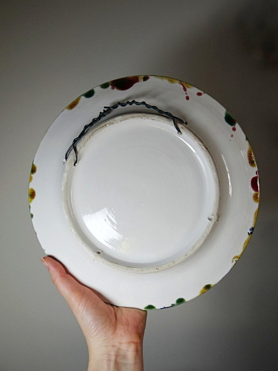 Image 1 of Trompe-l’oeil crab slushie plate Caldas da Rainha Portugal vintage