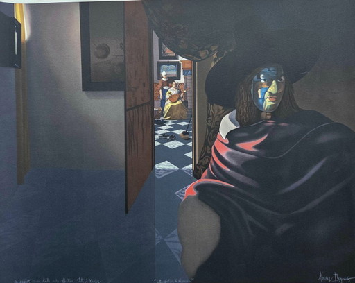 Degans Xavier (1949-) - Lithographie Titrée et Dédicacée (ref 4122-9)