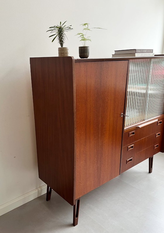Image 1 of Credenza alta vintage in teak, anni '60