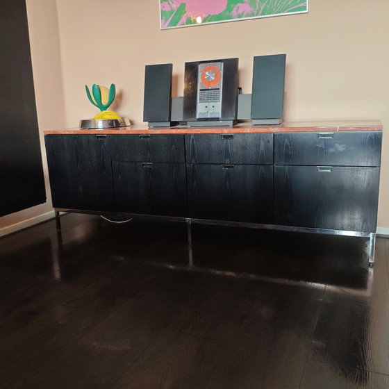 Florence Knoll Gredenza – Sideboard, rvs, Marble (photo 4 of 8)