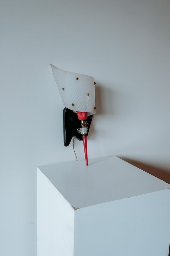 Image 1 of Franse wandlamp van Pierre Guariche, jaren 50
