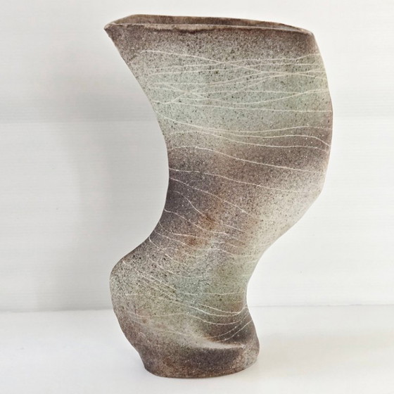 Image 1 of Vintage signed 1960s ceramic vase, female body, 60s, DLG Jean de Lespinasse, 60s