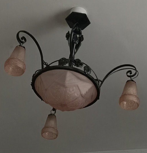 Hängelampe – kroonluchters, Glass, Iron