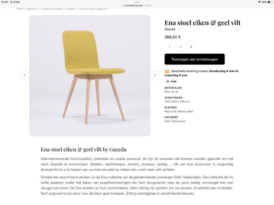 Image 1 of Silla de comedor Ena de Gazzda