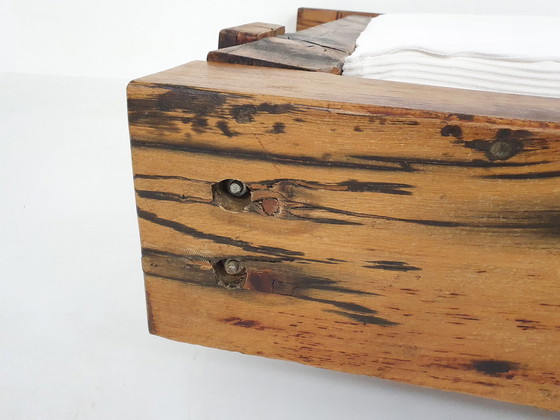 Image 1 of Lit de jour double en chêne wabisabi, 1970