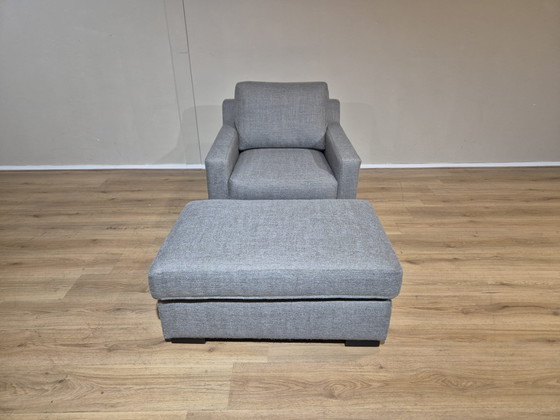 Image 1 of BW - Complete seating area - 3 seater Sofa - Armchair - Hocker-ZGANs