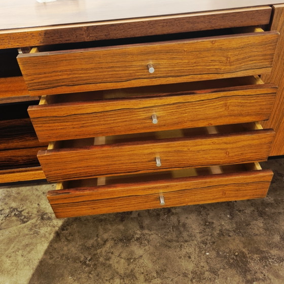 Fristho Dressoir Palissander, Zwart En Chroom, Model BDR-250, 1960 – Chrome, Metal, Vintage (photo 7 of 14)