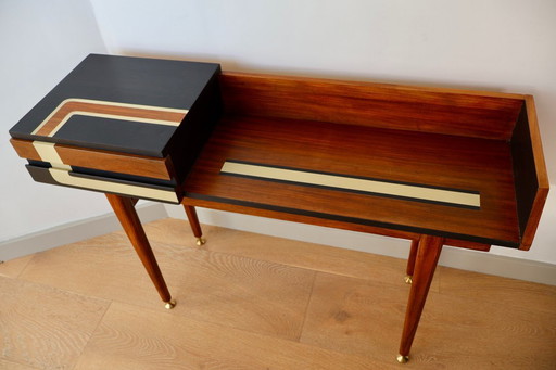 VENDUTO! Consolle/tavolo da ingresso Mid-Century Modern - Restaurato artisticamente