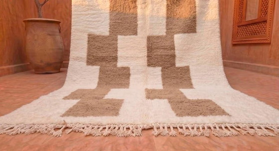 Authentiek handgemaakt vloerkleed van natuurlijke wol afmeting 2,5/3,5 m – Aime Té, Vloerkleden en tapijten (photo 3 of 5)