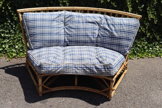 Image 1 of Divano vintage in rattan di Audoux Minet