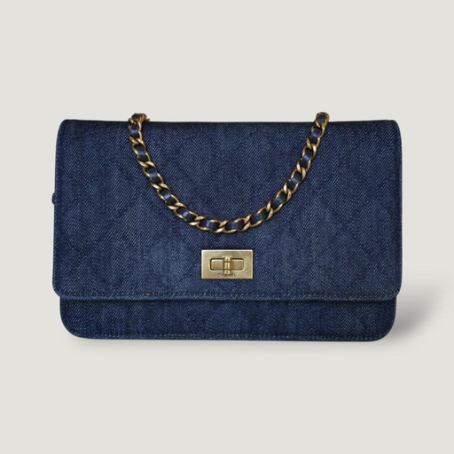 CHANEL PORTEMONNEE MET KETTING | DENIM