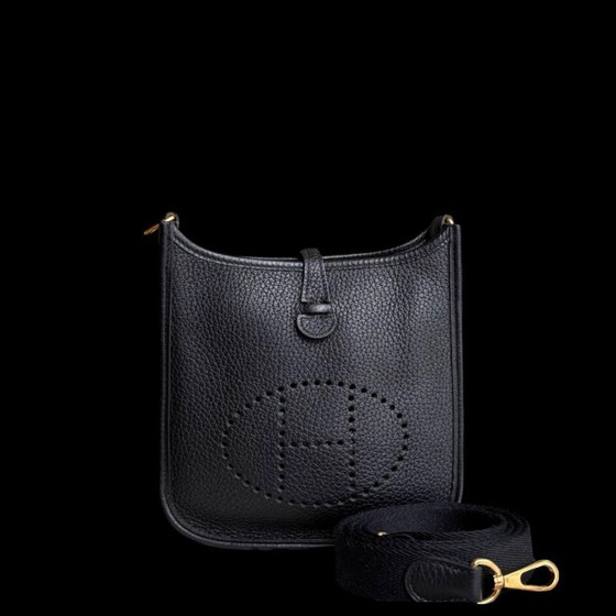 Image 1 of HERMES EVELYN MINI - CLÉMENCE Y STAMP NOIR OR