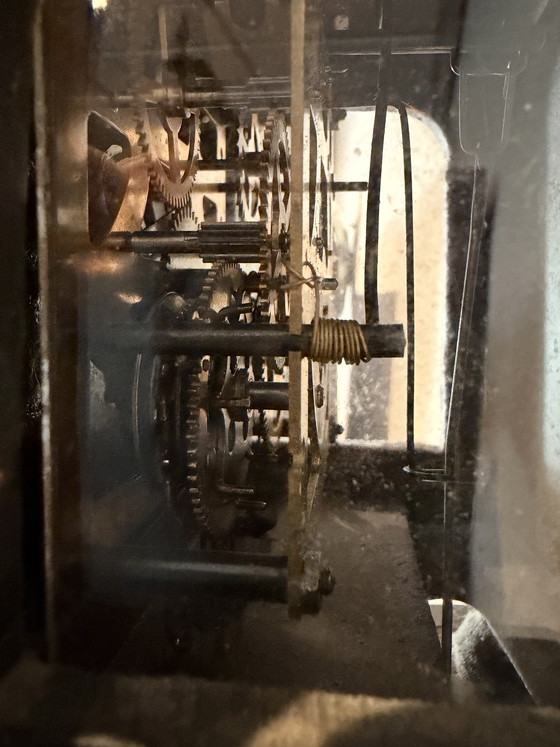 Image 1 of Antique grandfather clocks with a day movement and painted mermaids on the sides