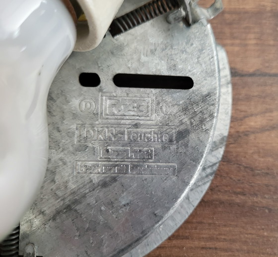 Image 1 of 2 Mid - Century Bauhaus Ceiling Lamps in Opaline White