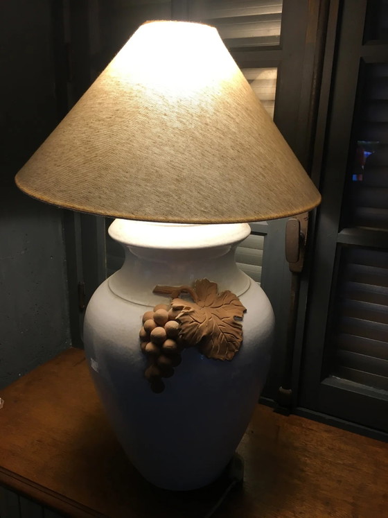Ceramic lamp in the shape of a bunch of grapes. – Table lamps, Porcelain, Vintage (photo 4 of 8)