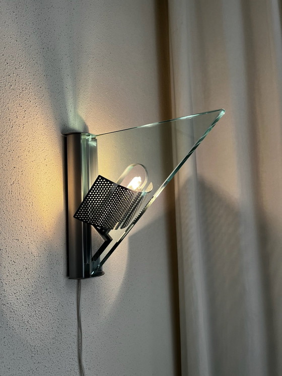 Artemide 1986, Icaro Wall light by Carlo Forcolini – Chrome, Glass (photo 3 of 5)
