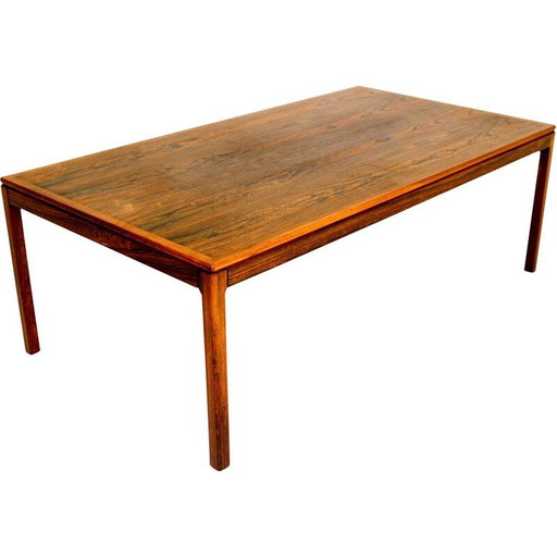 Table basse vintage en bois de rose, Suède 1960