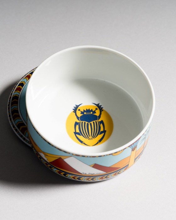 Image 1 of Rosenthal Porzellan Sammlerdeckel-Dose Nr.6 Eine Reise auf dem Nil Sammlerdose Reisen