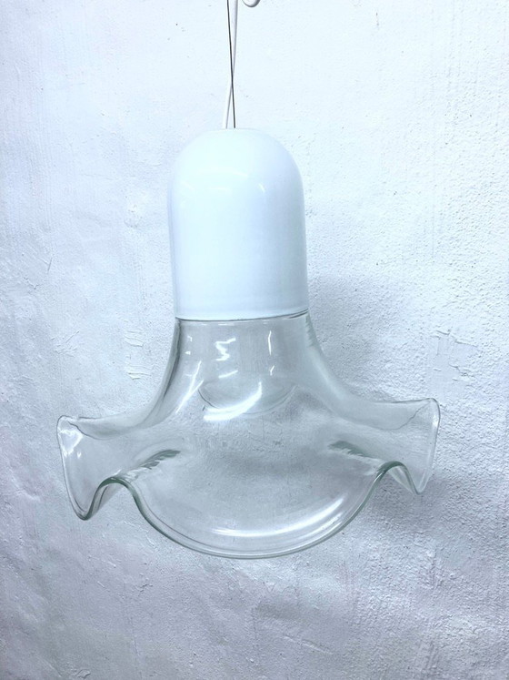 Image 1 of Italiaanse Murano glazen hanglamp, ontworpen door Renato Toso & Roberto Pamio Leucos.