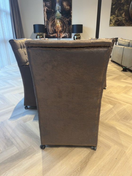 Set da pranzo di lusso Driehoek Meubelen: XL
Tavolo + 10 sedie capitonné, Legno, Marrone (foto 14 di 15)