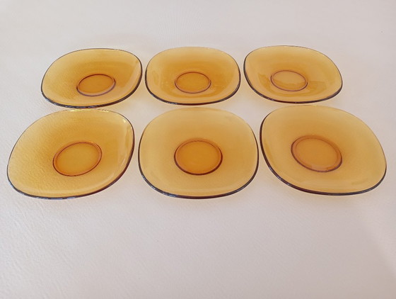 Image 1 of Coppe da dessert in ambra Vereco (Francia)