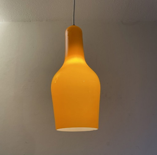 Hanglamp van gelaagd glas, Massimo Vignelli voor Venini