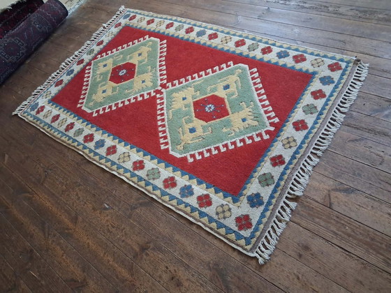 Anatolian Kars Kazak Hand-Knotted Rug 168x110cm, Rugs & carpets, Wool, Multi Color (photo 14 of 15)