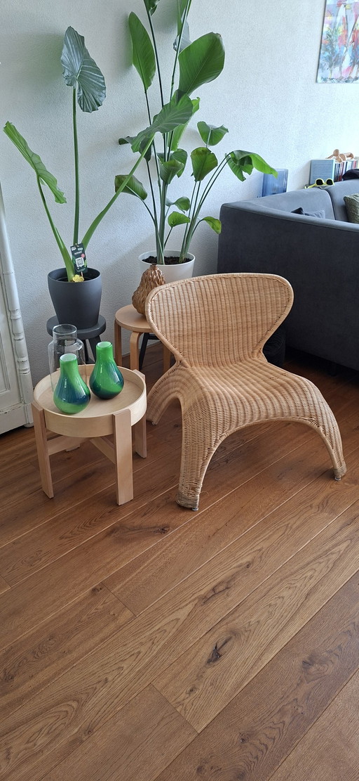 Vintage IKEA 'Gulte' Rotan Loungestoel (1999) – fauteuils, Rattan (photo 2 of 5)